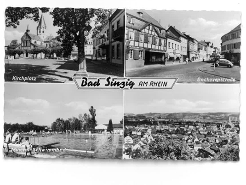 Alte Ansichten als Fundstück in Form einer Postkarte von Bad Sinzig